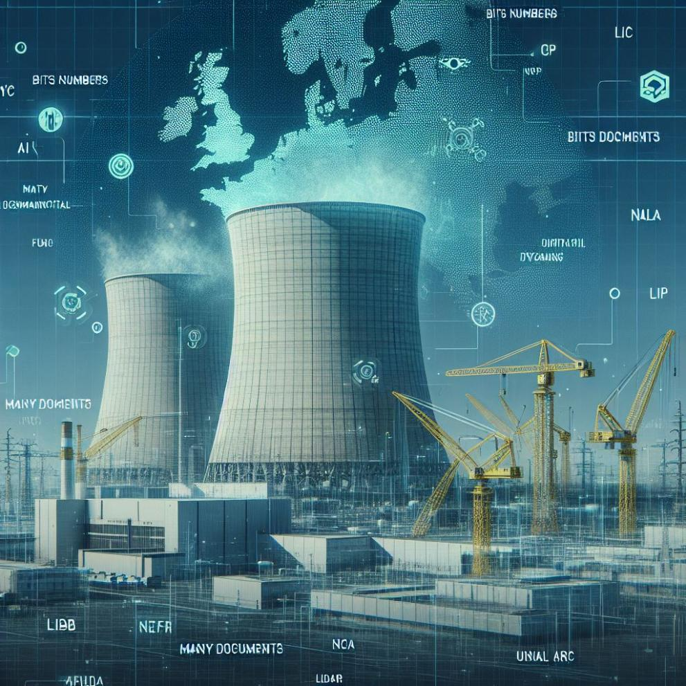 decorative visualization of NPP decommissioning AI generated to represent the decommissioning of a NPP